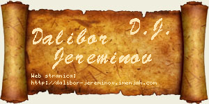 Dalibor Jereminov vizit kartica